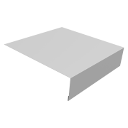 Планка околооконная простая 200х50 0,45 PE с пленкой RAL 9003 сигнальный белый (2м)