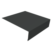 Планка околооконная простая 200х50 0,45 PE с пленкой RAL 7016 антрацитово-серый (3м)