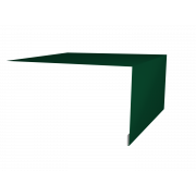 Планка околооконная простая 250х75 0,4 PE с пленкой RAL 6005 зеленый мох (2м)