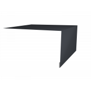 Планка околооконная простая 250х75 0,45 Drap ST RAL 7024 мокрый асфальт (2м)