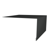 Планка околооконная простая 250х75 0,45 PE с пленкой RAL 7016 антрацитово-серый (2м)