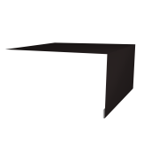 Планка околооконная простая 250х75 0,45 Drap ST RAL 9005 черный (3м)