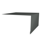 Планка околооконная простая 250х75 0,45 PE с пленкой RAL 7005 мышино-серый (3м)