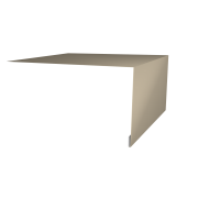 Планка околооконная простая 250х75 0,45 PE с пленкой RAL 1015 светлая слоновая кость (2м)