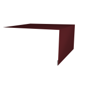 Планка околооконная простая 250х75 0,45 Drap TX RAL 3005 красное вино (3м)
