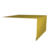 Планка околооконная простая 250х75 0,45 PE с пленкой RAL 1018 цинково-желтый (2м)