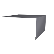 Планка околооконная простая 250х75 0,5 Satin с пленкой RAL 7004 сигнальный серый (2м)