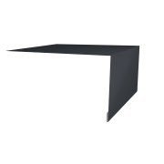 Планка околооконная простая 250х75 0,5 Satin Matt TX RAL 7024 мокрый асфальт (2м)