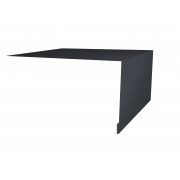 Планка околооконная простая 250х75 0,5 Atlas X с пленкой RAL 7024 мокрый асфальт (3м)