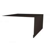 Планка околооконная простая 250х75 0,5 Atlas X с пленкой RR 32 темно-коричневый (3м)