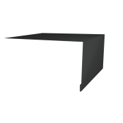 Планка околооконная простая 250х75 0,5 Velur X RAL 7016 антрацитово-серый (3м)