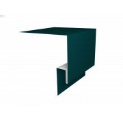 Планка околооконная сложная 250х50х18 (j-фаска) 0,45 PE с пленкой RAL 5021 водная синь (3м)