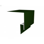 Планка околооконная сложная 250х75х18 (j-фаска) 0,45 PE с пленкой RAL 6002 лиственно-зеленый (3м)