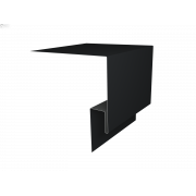 Планка околооконная сложная 250х75х18 (j-фаска) 0,5 Velur X RAL 7016 антрацитово-серый (3м)