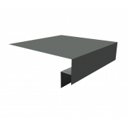 Планка околооконная сложная БХ new 250х50х27 (j-фаска) 0,45 PE с пленкой RAL 7005 мышино-серый (3м)