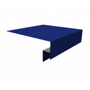 Планка околооконная сложная БХ new 250х50х27 (j-фаска) 0,45 PE с пленкой RAL 5002 ультрамариново-синий (3м)