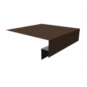 Планка околооконная сложная БХ new 250х50х27 (j-фаска) 0,5 Satin Matt RAL 8017 шоколад (3м)