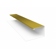 Планка П-образная БХ new 0,45 PE с пленкой RAL 1018 цинково-желтый (2м)