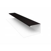 Планка П-образная БХ new 0,45 PE с пленкой RAL 9005 черный (3м)