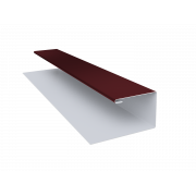 Планка П-образная БХ new 0,45 PE с пленкой RAL 3005 красное вино (3м)
