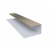 Планка П-образная БХ new 0,45 PE с пленкой RAL 1015 светлая слоновая кость (3м)