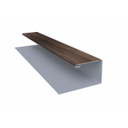 Планка П-образная БХ new 0,45 Print Premium Almond Wood Fresh (2м)