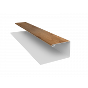 Планка П-образная БХ new 0,45 Print Premium Pine Wood Fresh (3м)