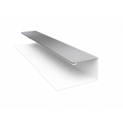 Планка П-образная БХ new 0,5 Satin с пленкой RAL 9003 сигнальный белый (3м)