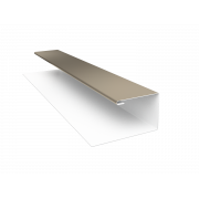 Планка П-образная БХ new 0,5 Satin с пленкой RAL 1015 светлая слоновая кость (2м)