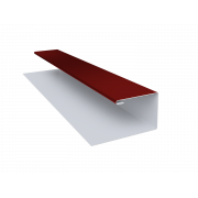Планка П-образная БХ new 0,5 Satin с пленкой RAL 3011 коричнево-красный (2м)