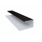 Планка П-образная БХ new 0,5 Satin с пленкой RAL 9005 черный (2м)