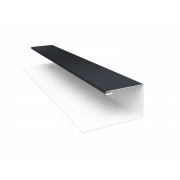 Планка П-образная БХ new 0,5 Satin с пленкой RAL 7024 мокрый асфальт (3м)