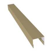 Планка П-образная заборная 20 0,4 PE с пленкой RAL 1014 слоновая кость (3м)