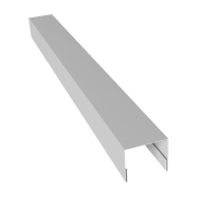 Планка П-образная заборная 20 0,4 PE с пленкой RAL 9003 сигнальный белый (2м)