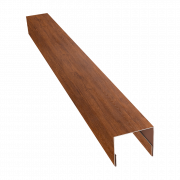 Планка П-образная заборная 20 0,4 Print Premium Golden Wood Fresh TwinColor (2м)