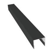 Планка П-образная заборная 24 0,45 Drap TX RAL 7016 антрацитово-серый (2м)