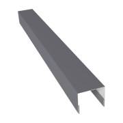 Планка П-образная заборная 24 0,45 Drap TX RAL 7004 сигнальный серый (3м)