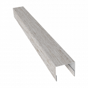 Планка П-образная заборная 24 0,45 Print Elite Snow Wood TwinColor (2м)