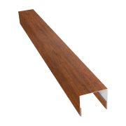 Планка П-образная заборная 24 0,4 Print Premium Golden Wood Fresh TwinColor (2м)