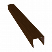 Планка П-образная заборная 24 0,45 Print Elite Choco Wood TwinColor (2,5м)