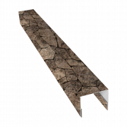 Планка П-образная заборная 24 0,45 Print Elite King Stone TwinColor (2м)