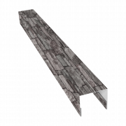 Планка П-образная заборная 24 0,45 Print Elite Fine Stone TwinColor (2,5м)