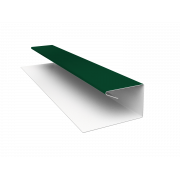 Планка П-образная завершающая сложная (КД) 0,45 Drap RAL 6005 зеленый мох (2м)