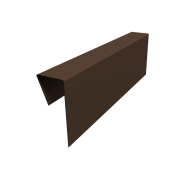 Планка приемная оконная фибросайдинга 0,5 Velur X RAL 8017 шоколад (2м)