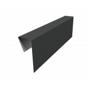 Планка приемная оконная фибросайдинга 0,5 Satin с пленкой RAL 7016 антрацитово-серый (2м)