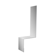 Планка примыкание боковое фальц 0,45 PE с пленкой RAL 7004 сигнальный серый (2м)