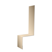 Планка примыкание боковое фальц 0,5 Satin с пленкой RAL 1015 светлая слоновая кость (3м)