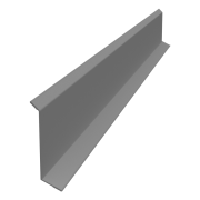 Планка примыкания в штробу 60 0,4 PE с пленкой RAL 9003 сигнальный белый (2м)