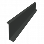 Планка примыкания в штробу 60 0,45 PE с пленкой RAL 7005 мышино-серый (3м)