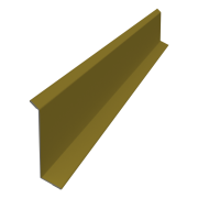 Планка примыкания в штробу 60 0,45 PE с пленкой RAL 1018 цинково-желтый (2м)